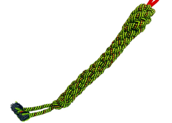 Braided Neon Green Rope Toy
